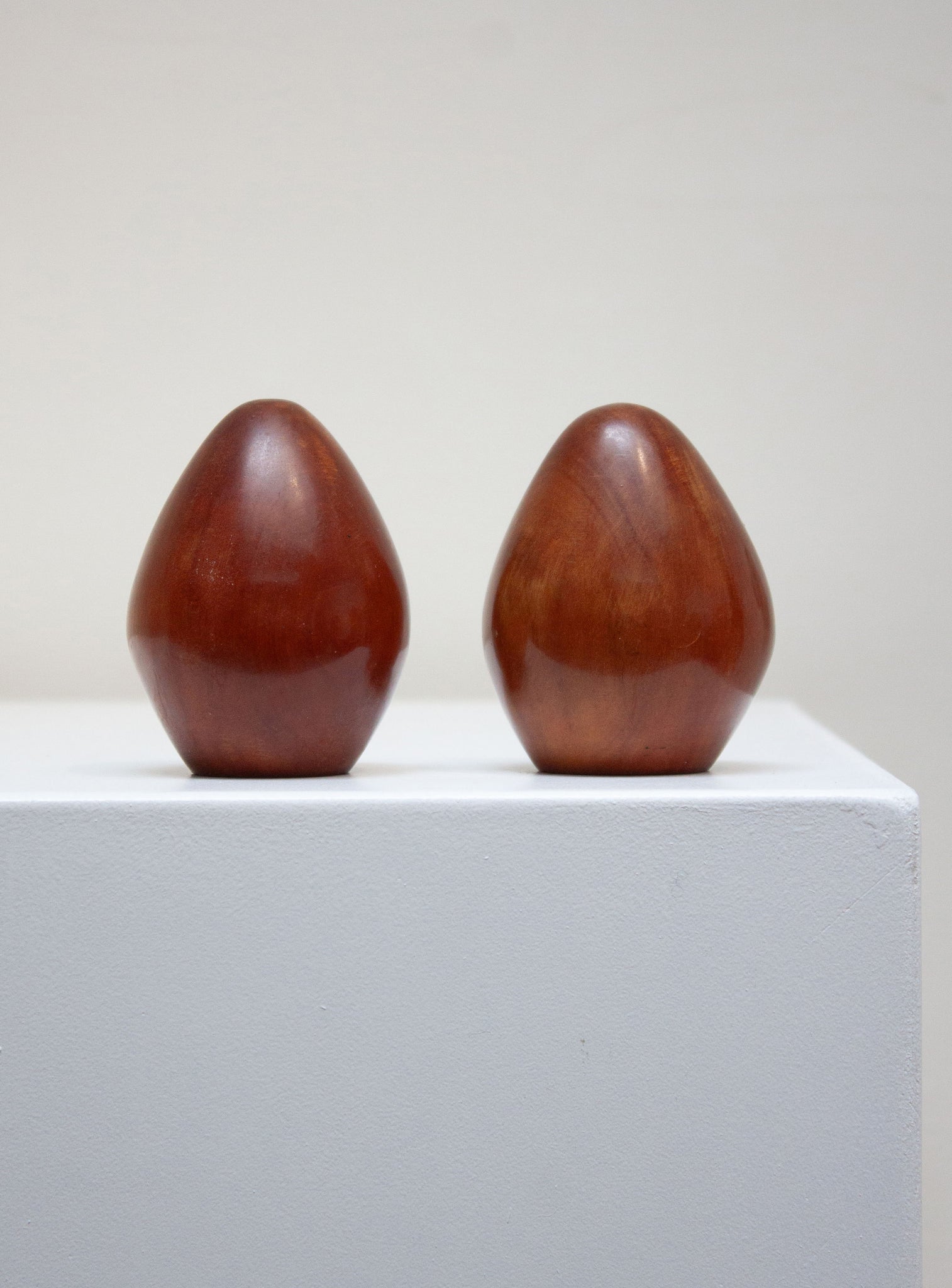Pear Wooden Salt & Pepper Shakers
