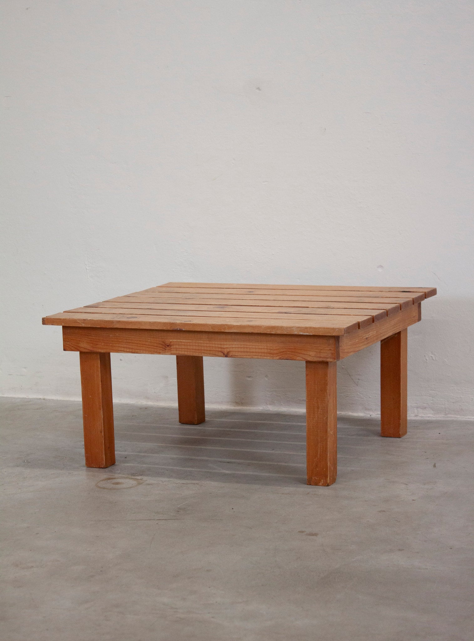 Pine Slatted Side or Coffee Table