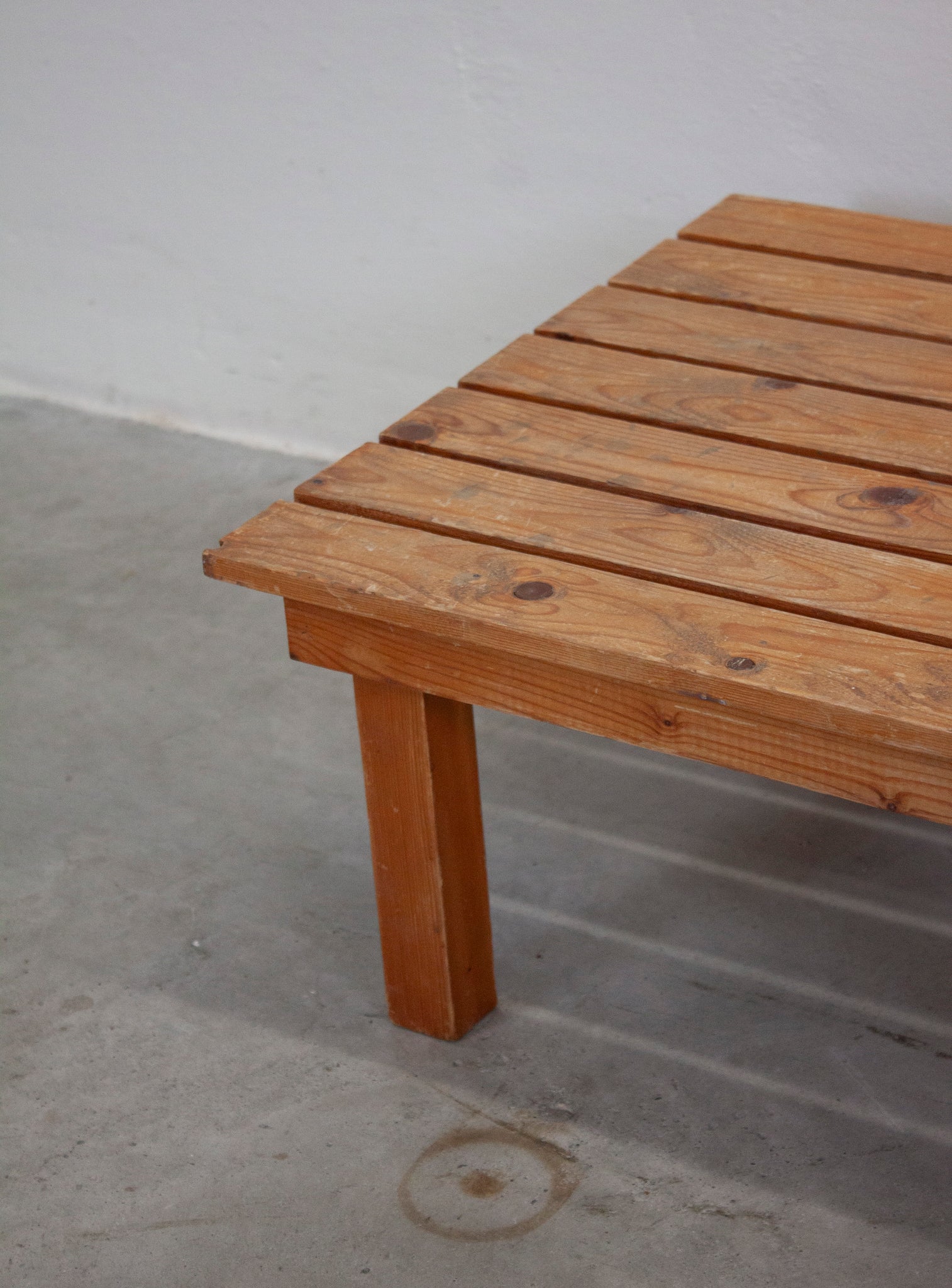 Pine Slatted Side or Coffee Table