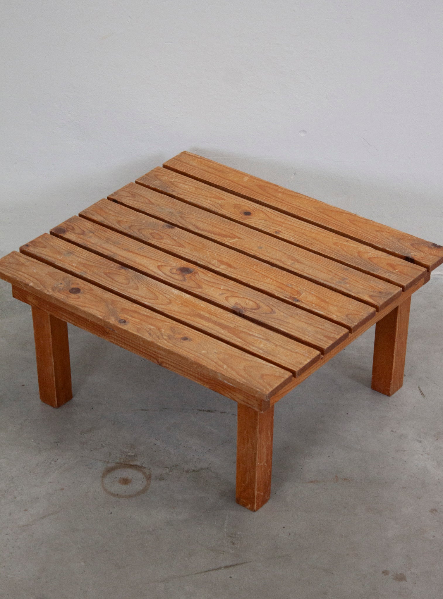 Pine Slatted Side or Coffee Table