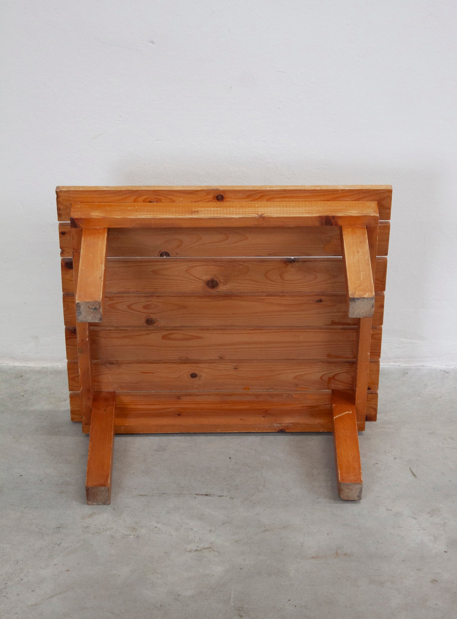 Pine Slatted Side or Coffee Table