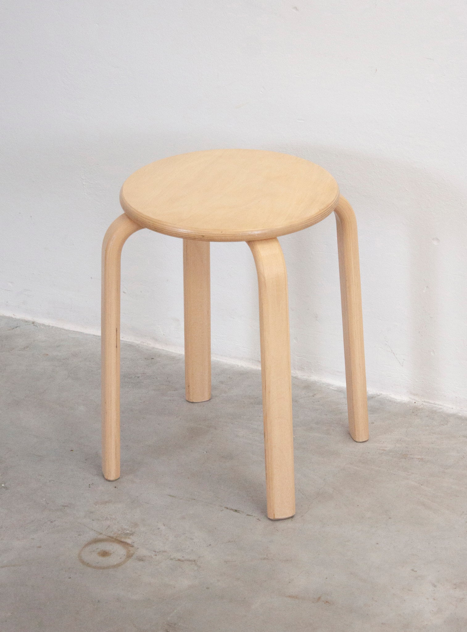 Plywood Stool in style of Alvar Aalto