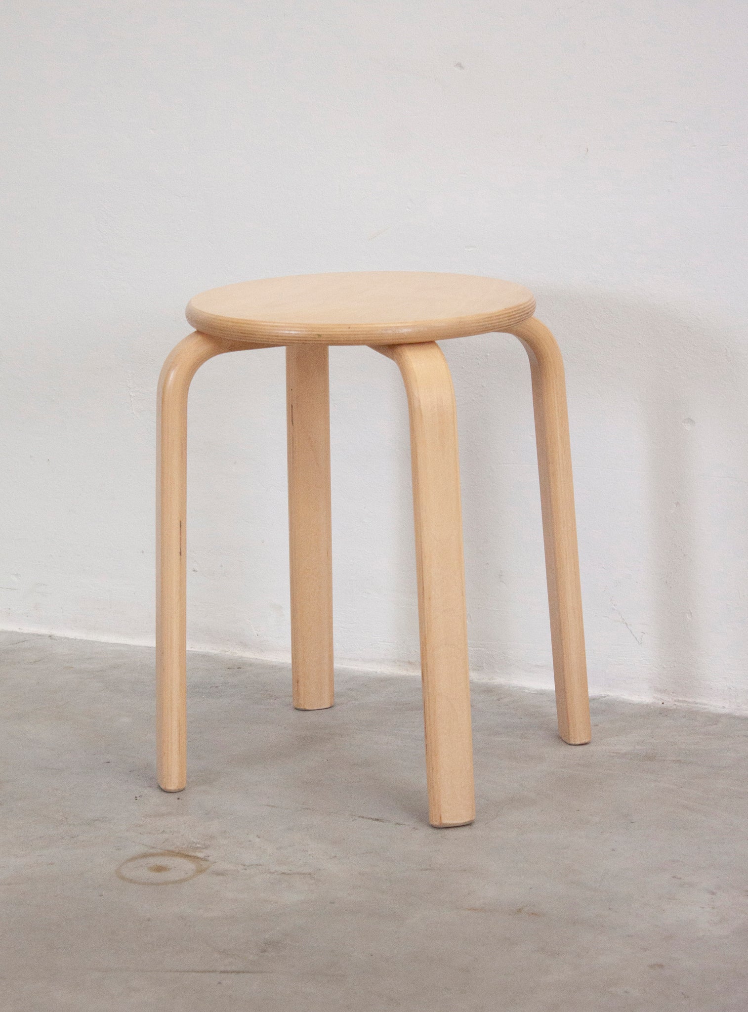 Plywood Stool in style of Alvar Aalto