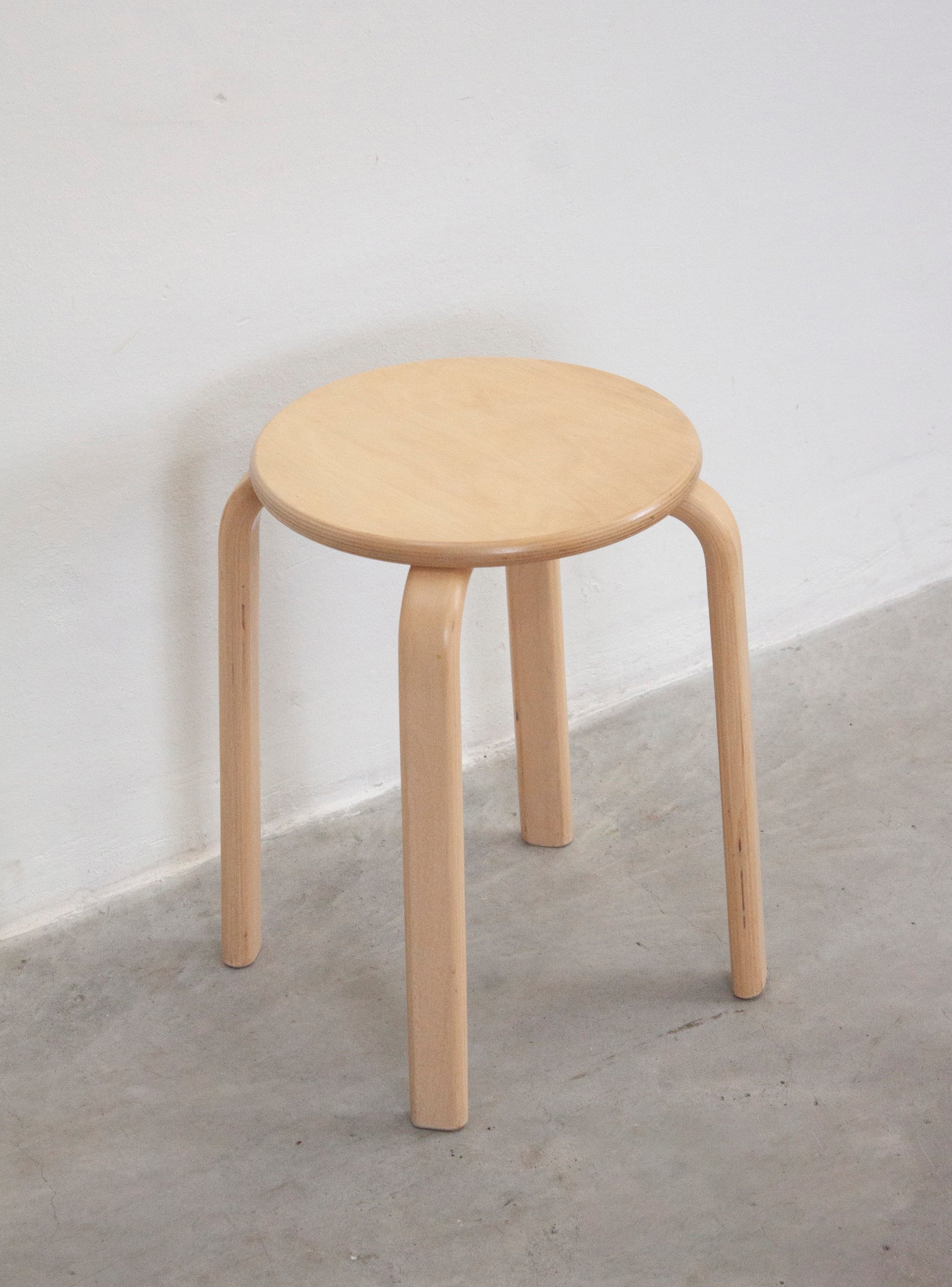 Plywood Stool in style of Alvar Aalto