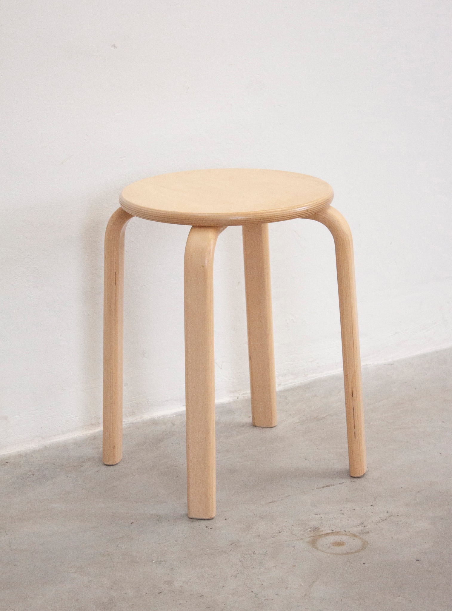 Plywood Stool in style of Alvar Aalto