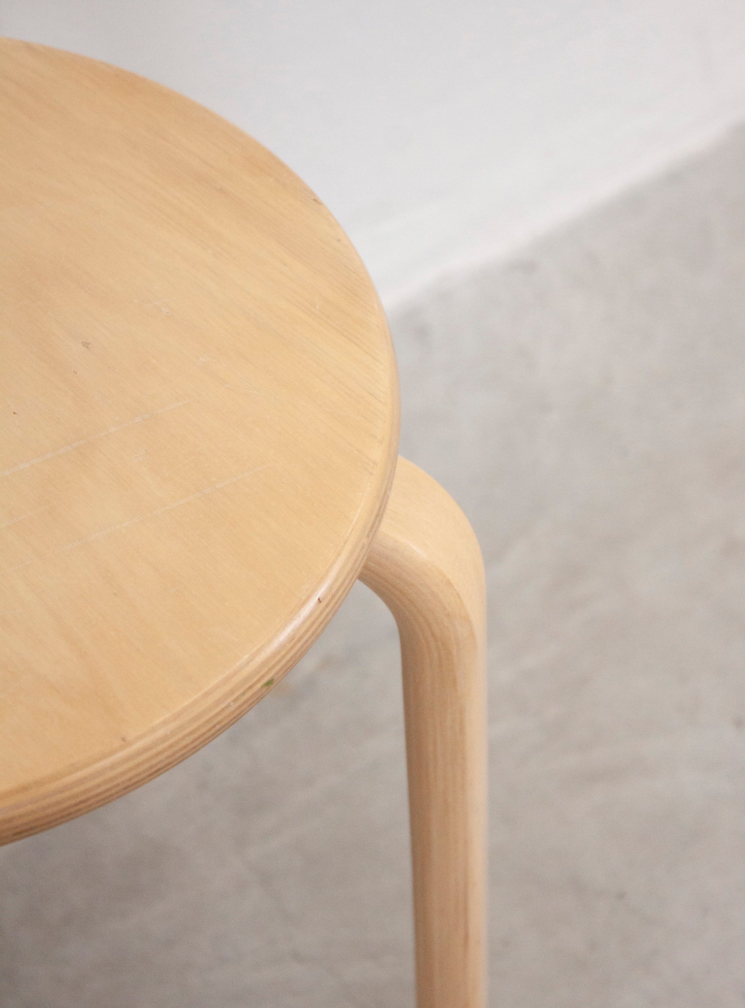 Plywood Stool in style of Alvar Aalto