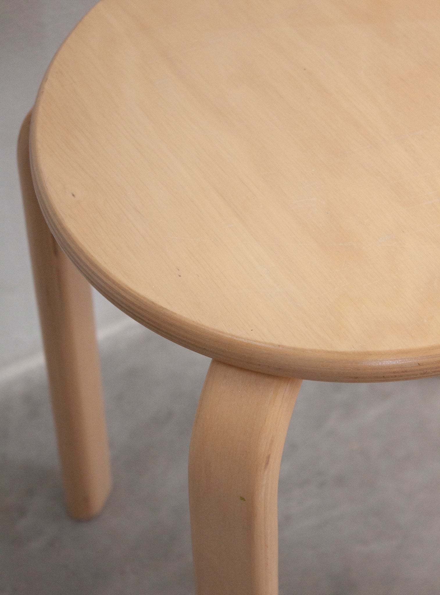 Plywood Stool in style of Alvar Aalto