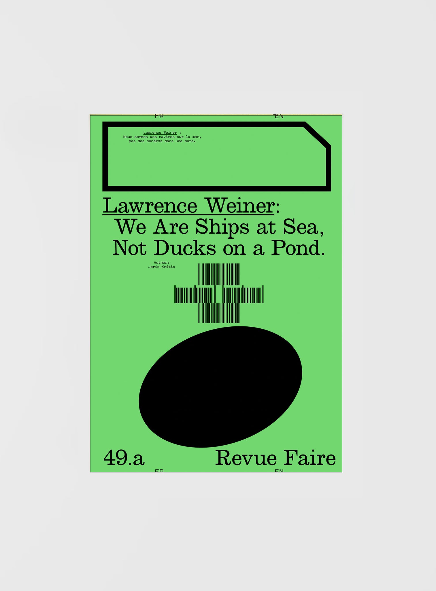 Revue Faire 49: Lawrence Weiner