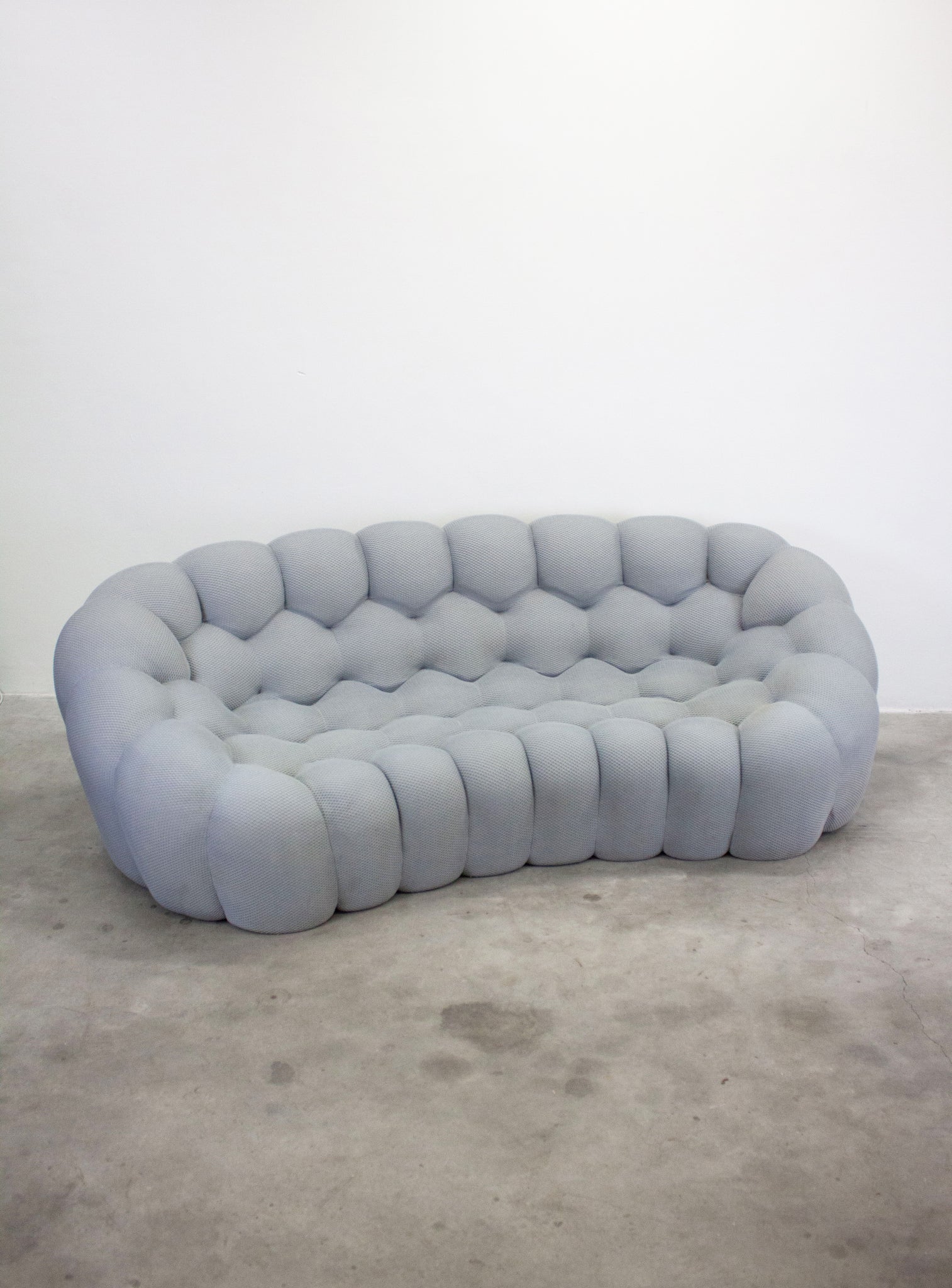 Roche Bobois Bubble 2 Curved 3/4-Seat Sofa by Sacha Lakic (Light Grey)