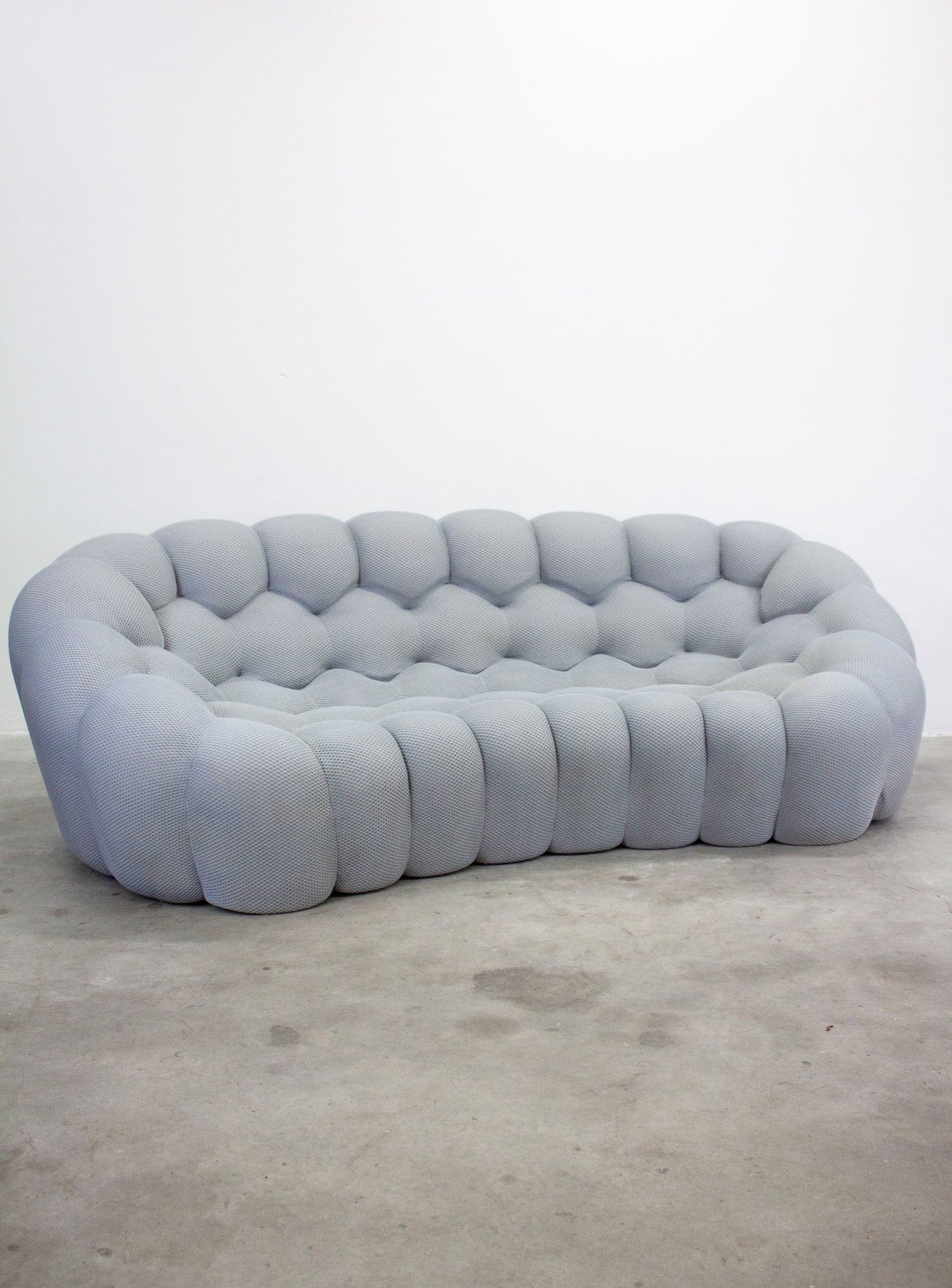 Roche Bobois Bubble 2 Curved 3/4-Seat Sofa by Sacha Lakic (Light Grey)