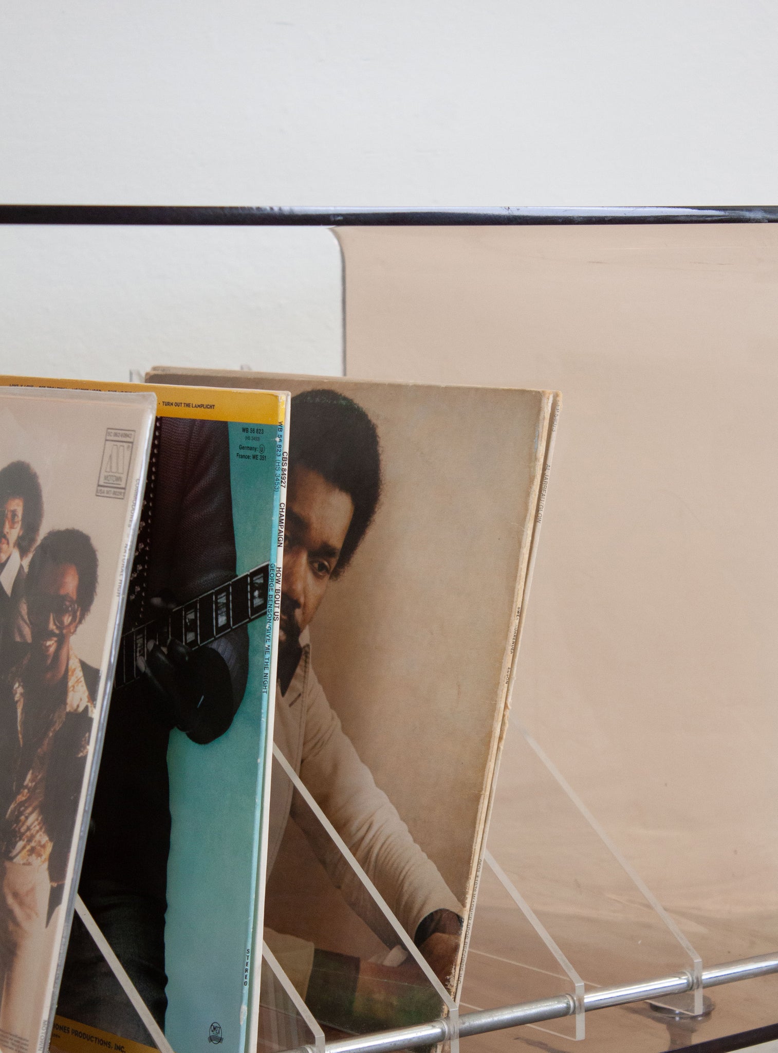 Roche Bobois Perspex Vinyl Record Cabinet by Michel Dumas