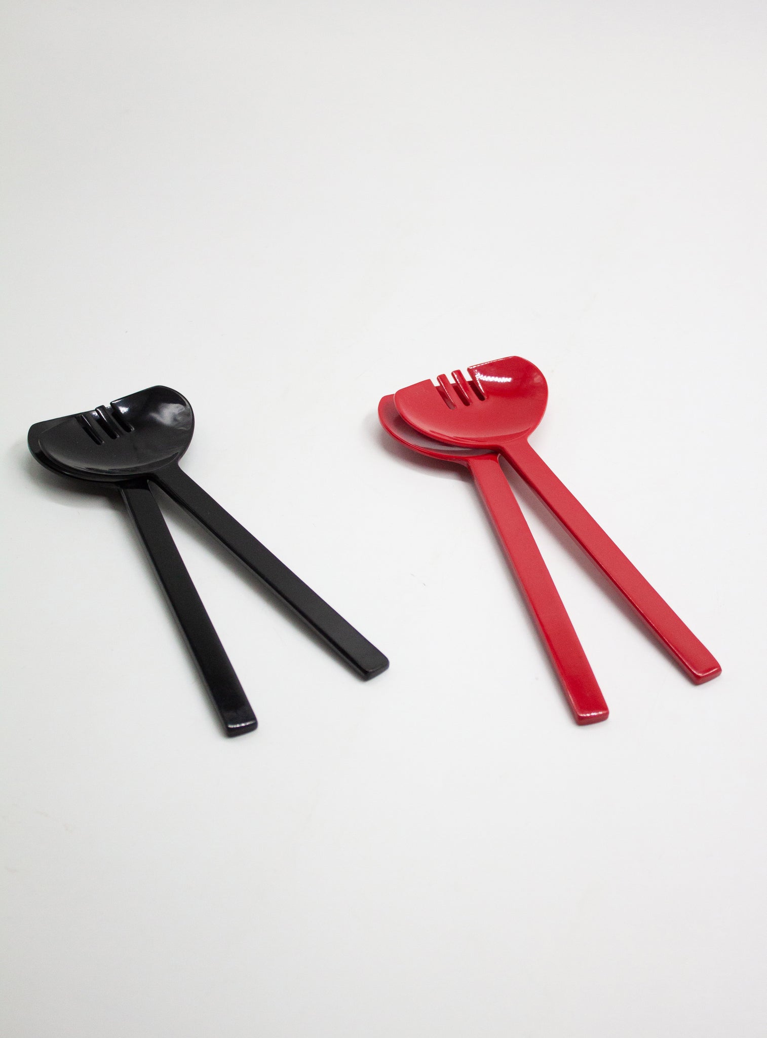 Rosti Mepal Melamine Salad Servers (Red & Black)