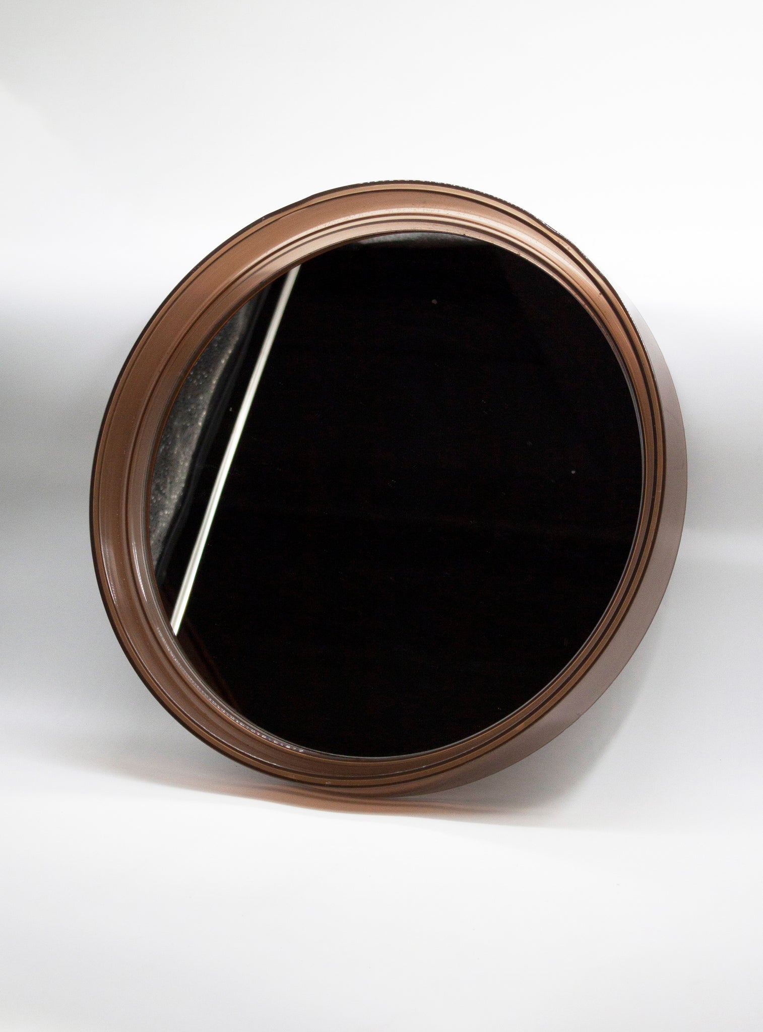 Smoked Perspex Round Wall Mirror (France)