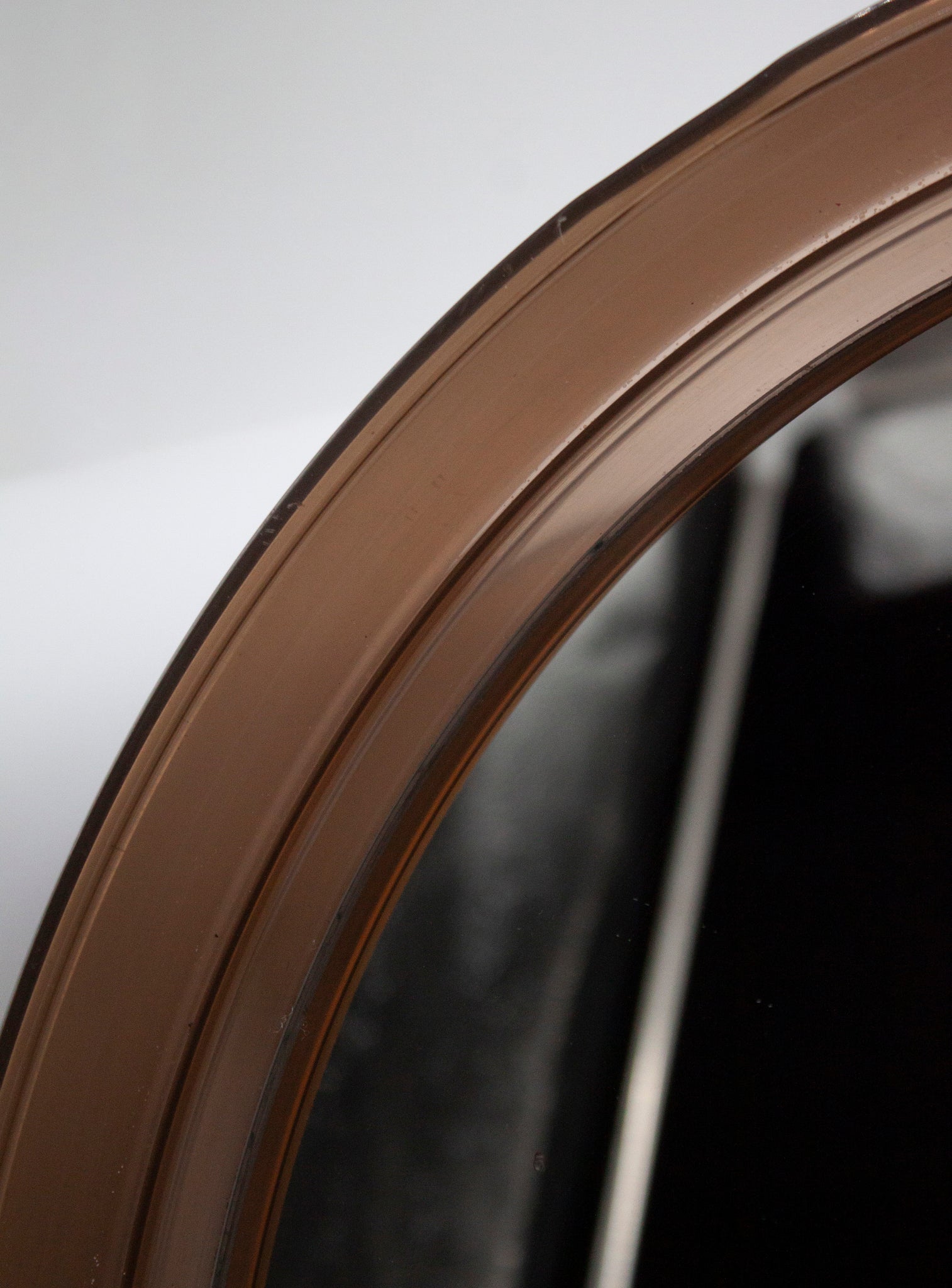 Smoked Perspex Round Wall Mirror (France)