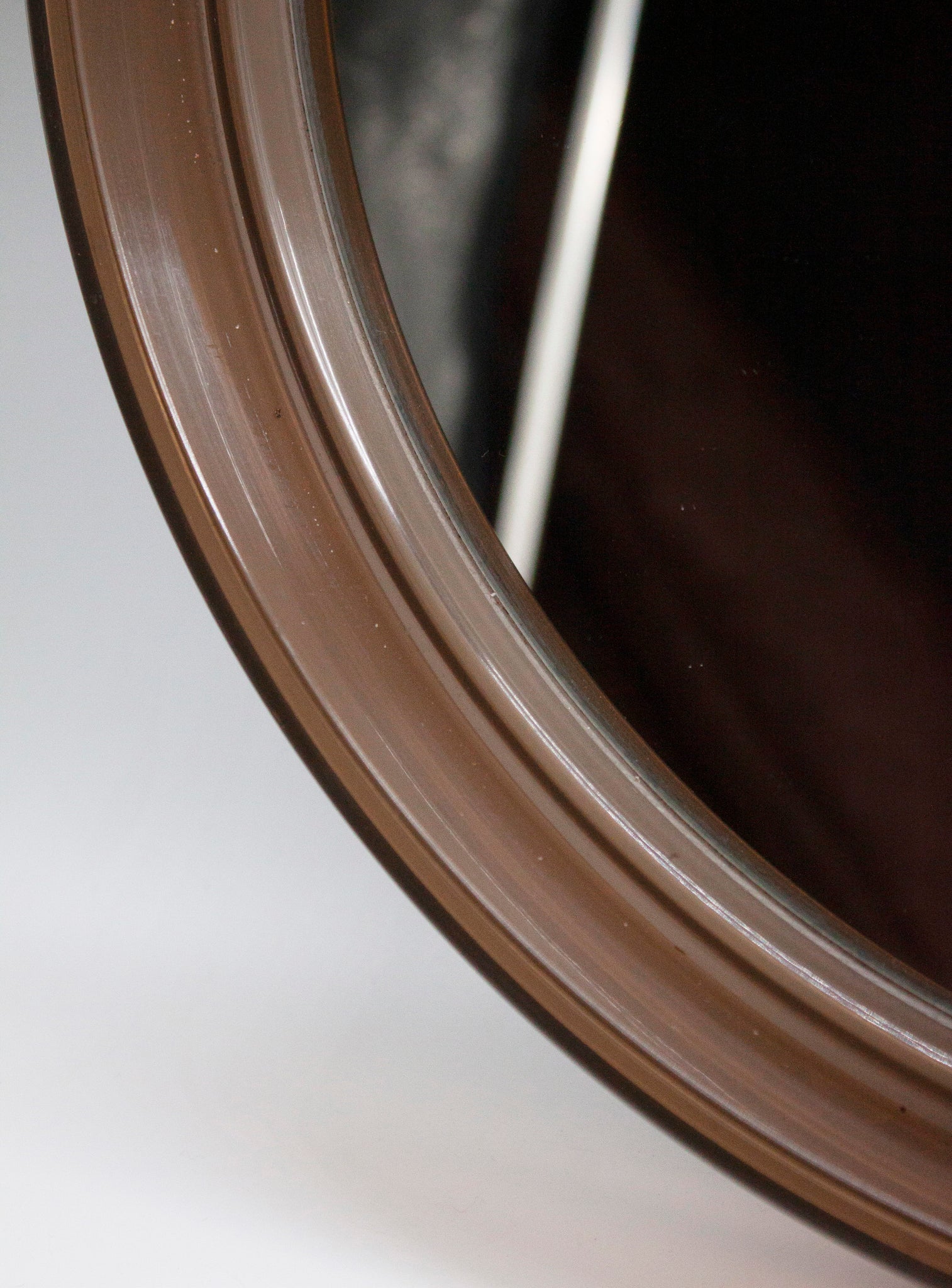 Smoked Perspex Round Wall Mirror (France)