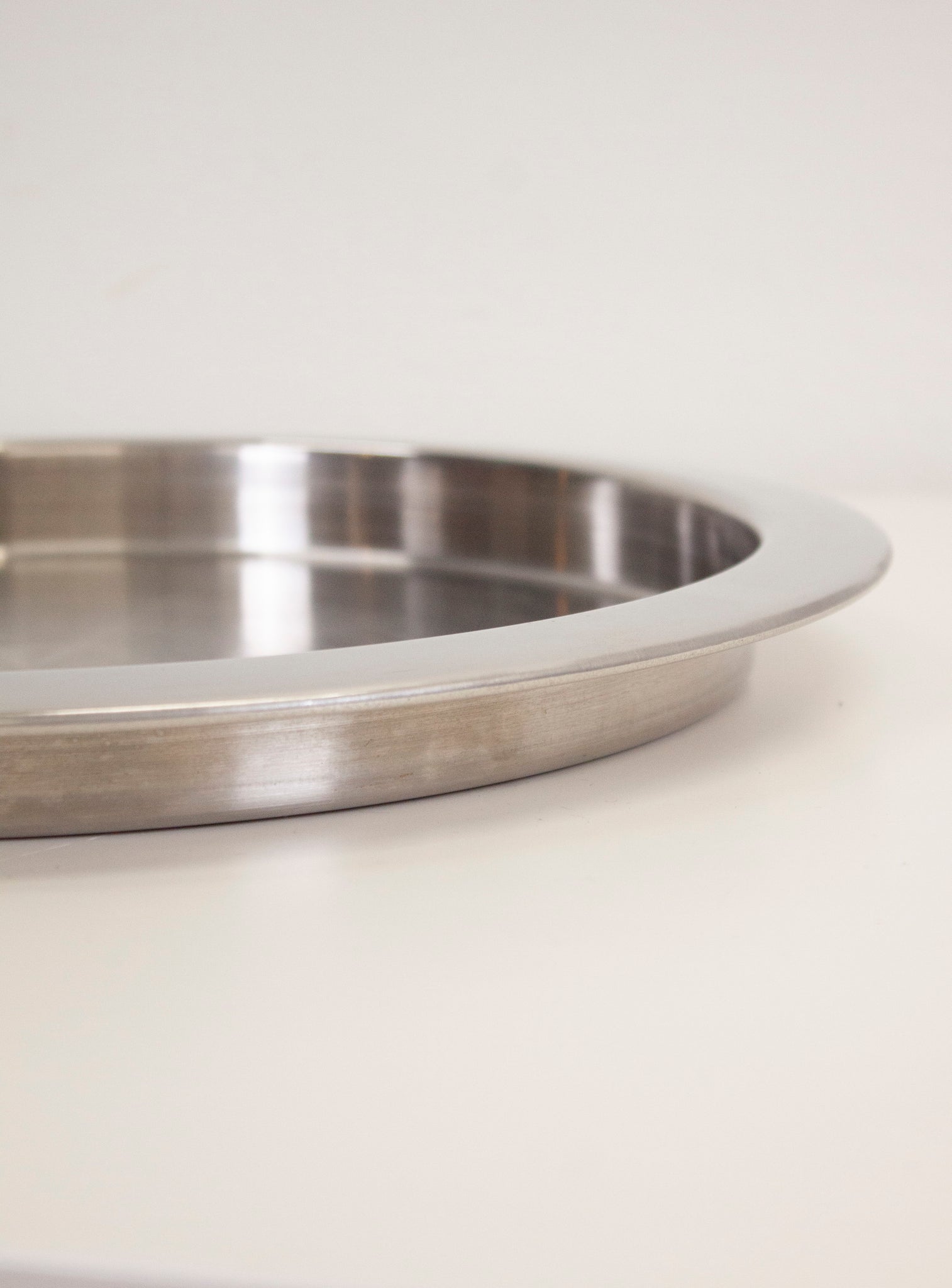 Stainless Steel Round Serving Tray