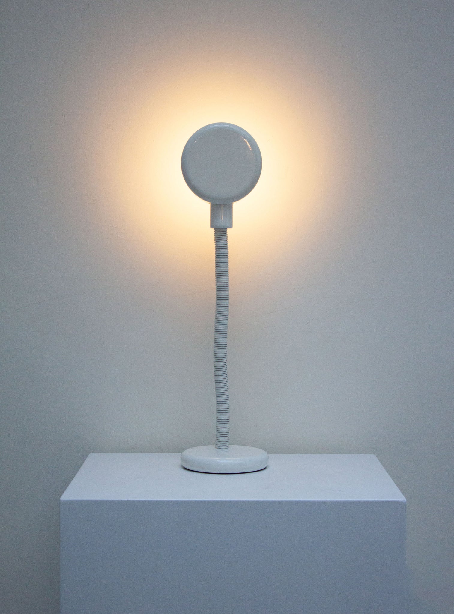 Vintage Metal Desk Lamp (White)