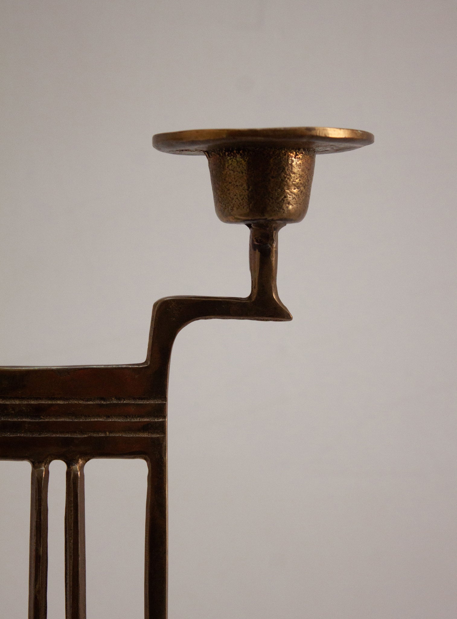 WMF Art Deco Brass Candle Holder