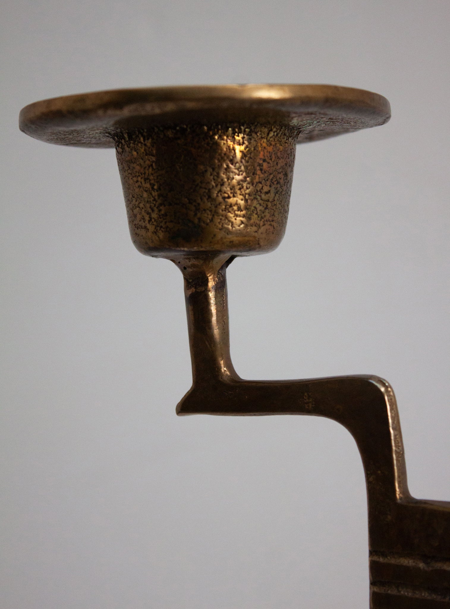 WMF Art Deco Brass Candle Holder