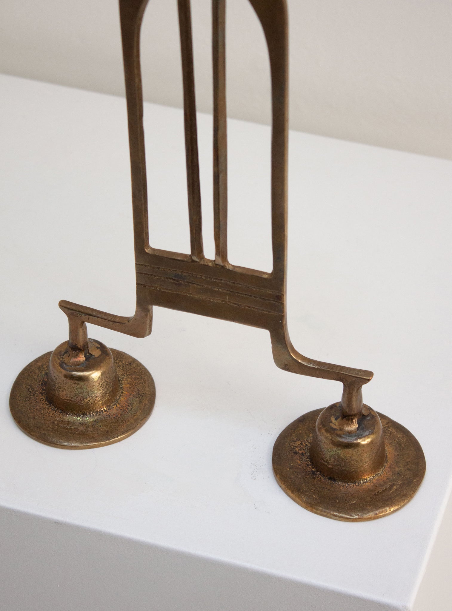 WMF Art Deco Brass Candle Holder