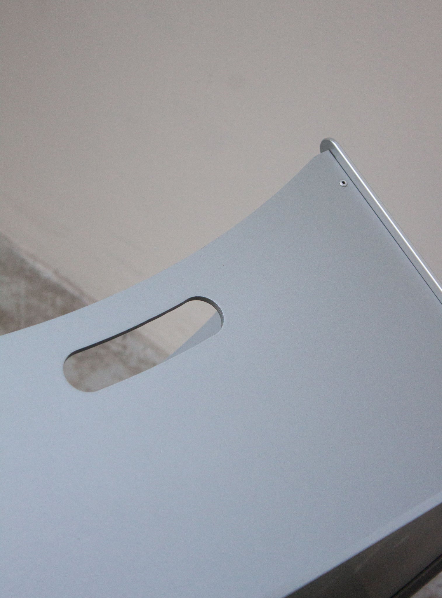 YCAMI Press Folding Magazine Rack by Raul Barbieri (Silver)