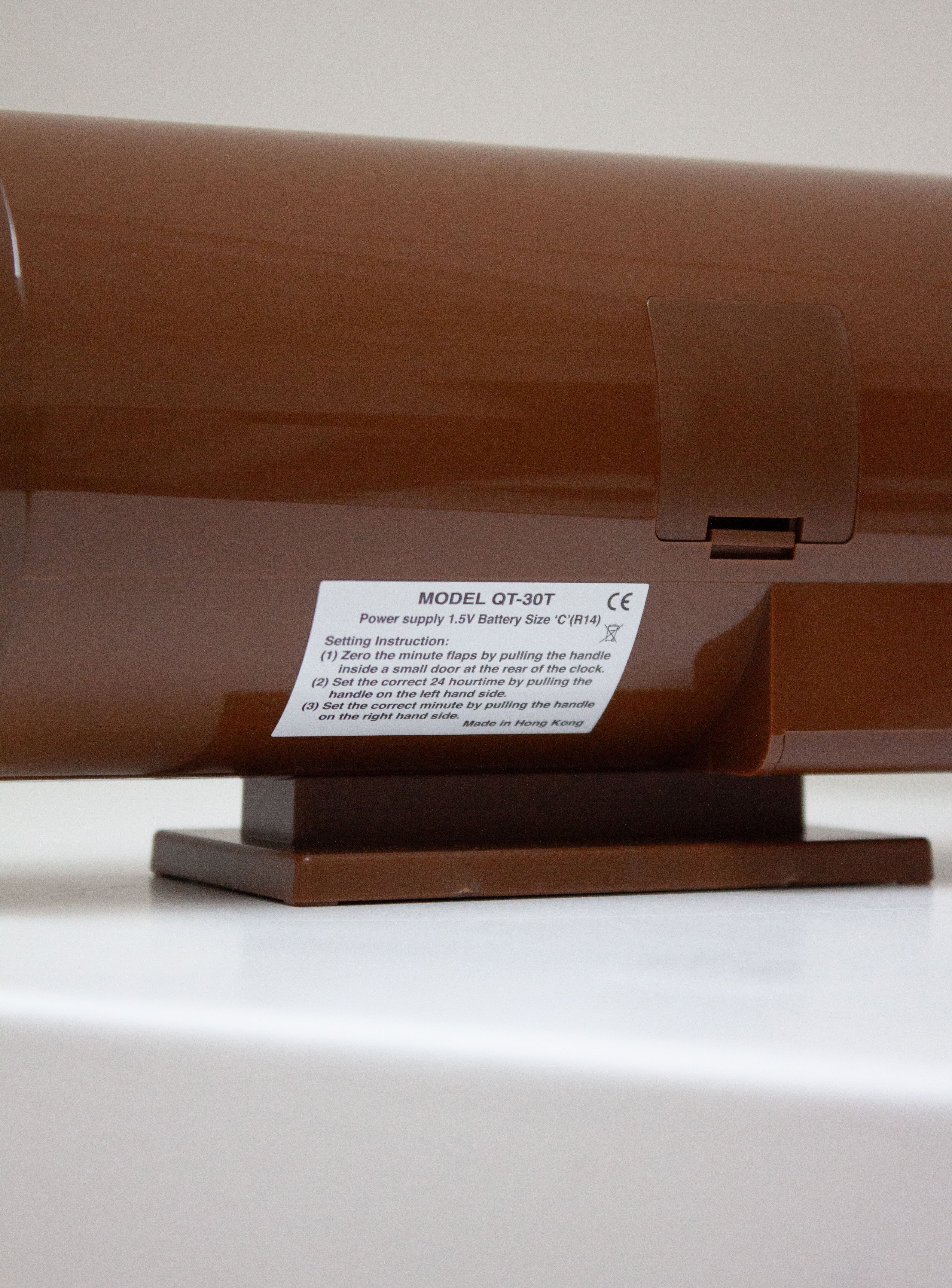 Twemco QT-30T Brown Flip Clock | Juki Amsterdam – JUKI AMSTERDAM