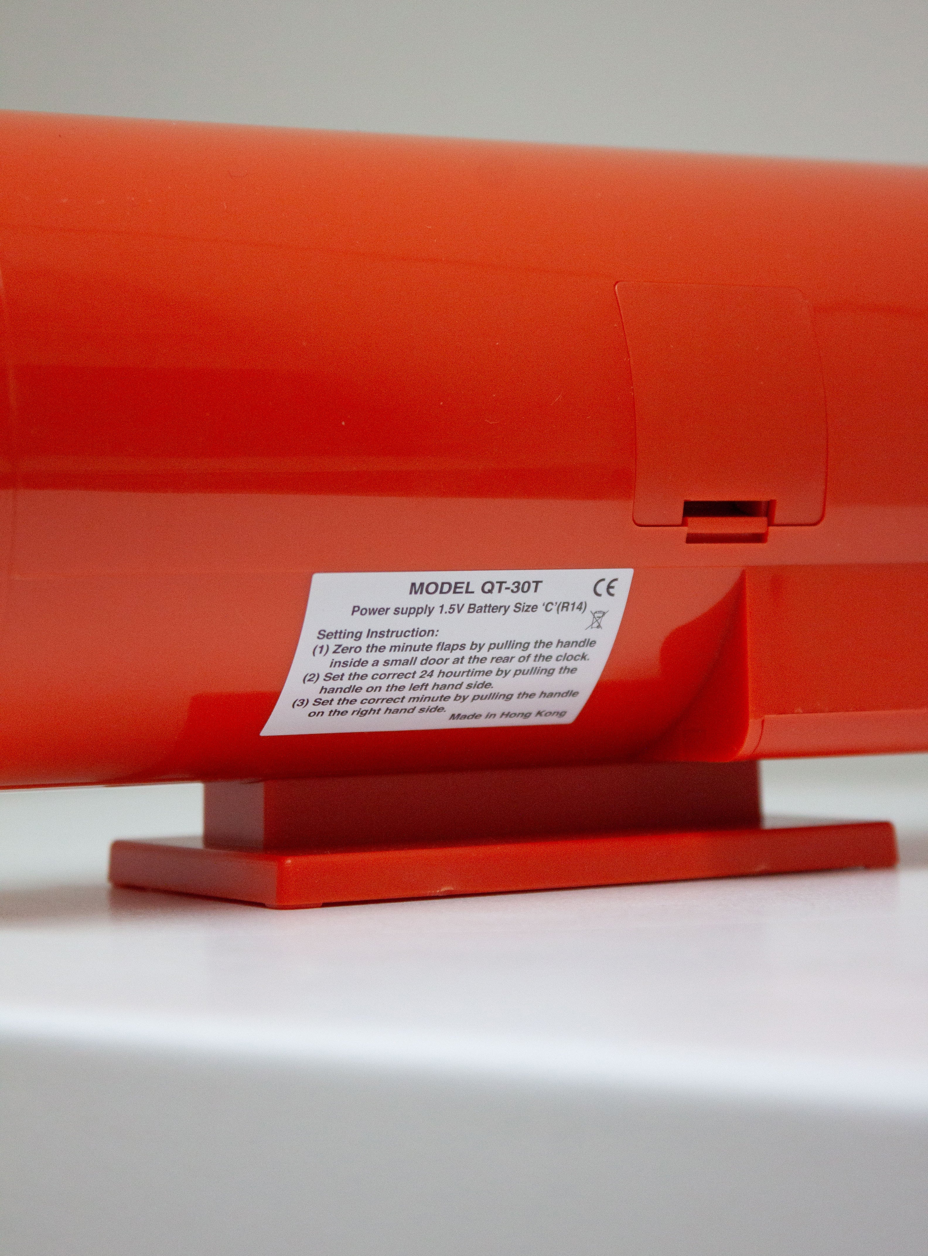 Twemco QT-30T Orange Flip Clock | Juki Amsterdam – JUKI AMSTERDAM
