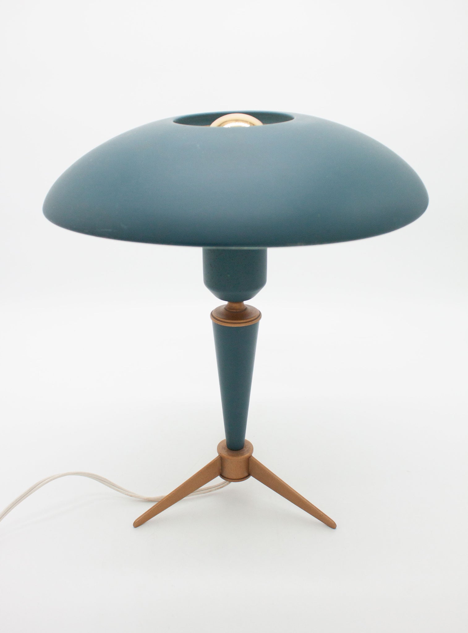 Philips Bijou Desk Lamp by Louis Kalff (Dark Green)