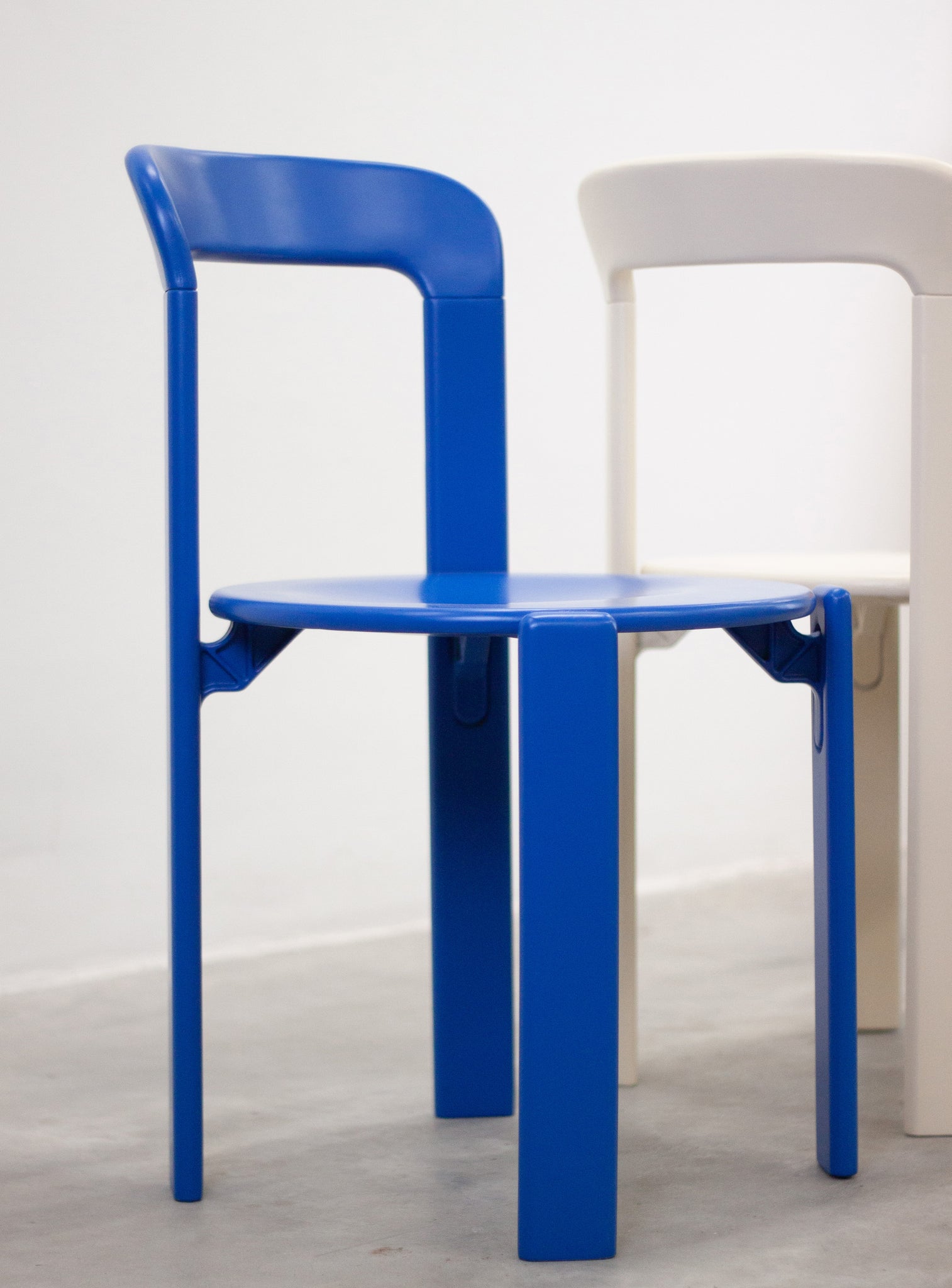 Dietiker Rey Dining Chairs by Bruno Rey (Cobalt Blue)