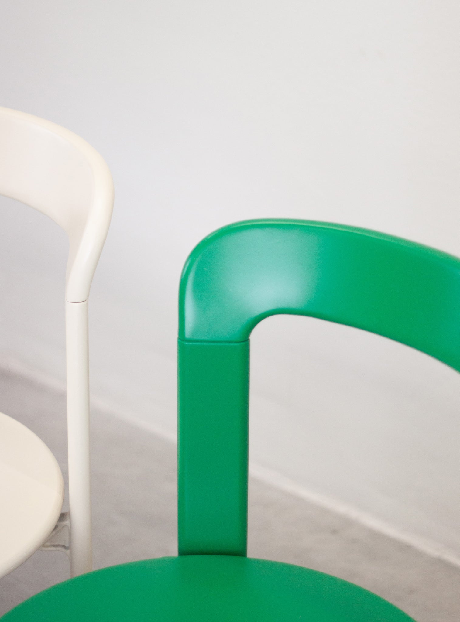 Dietiker Rey Dining Chairs by Bruno Rey (Green)