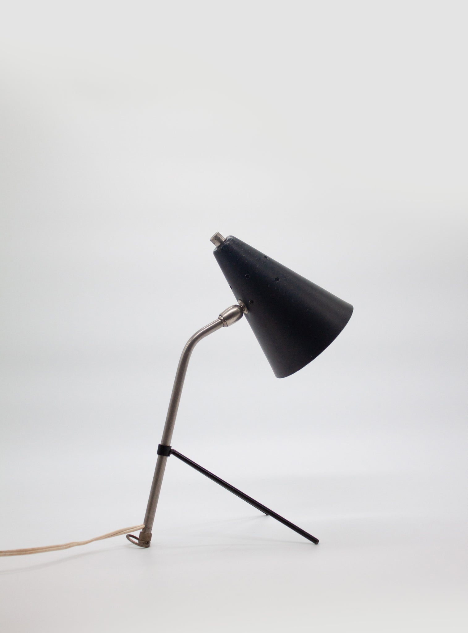 Hala Early Pinocchio Desk Lamp by H. Busquet (Black)