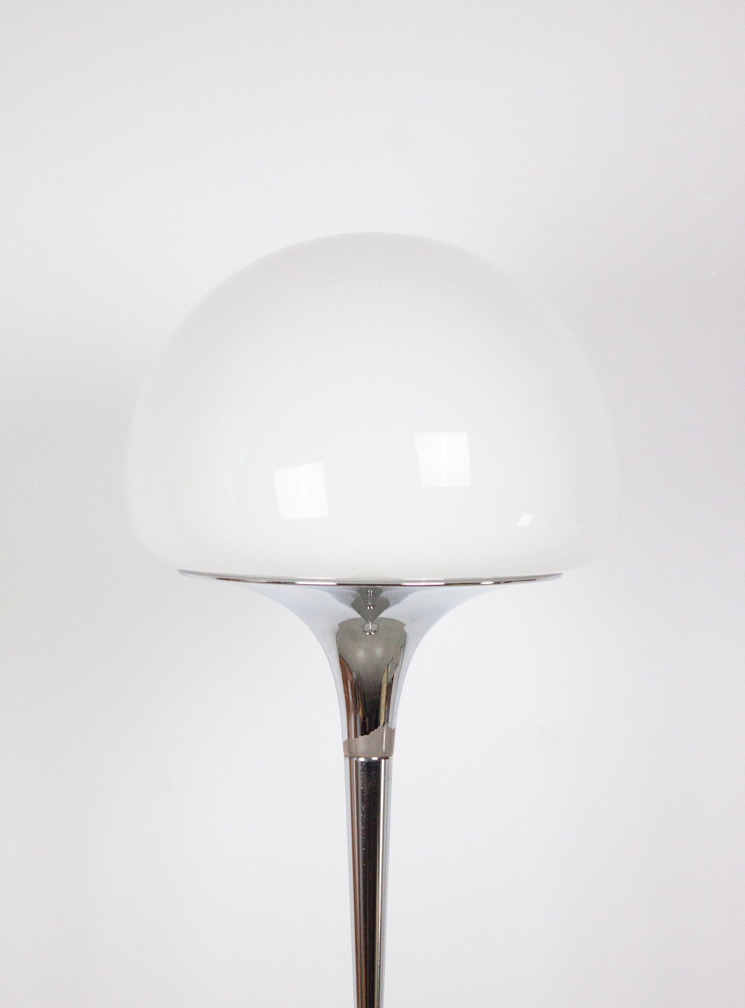 Reggiani Opaline Glass Floor Lamp by Goffredo Reggiani